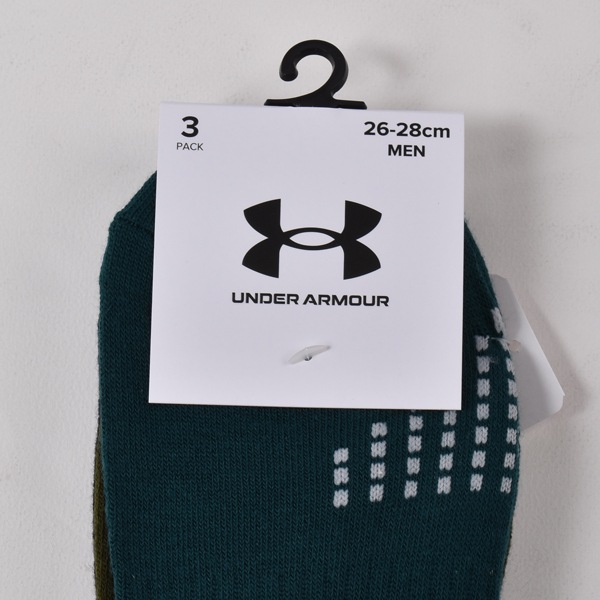 UNDER ARMOUR ������������ޡ� ���� ���å��� ��� �»� 3­�� ���硼�ȥ��å��� �ͥ��ӡ� ������ ���꡼�� 3P 24-26cm 26-28cm ���ݥ���� ���� ���λ��Ԥ�