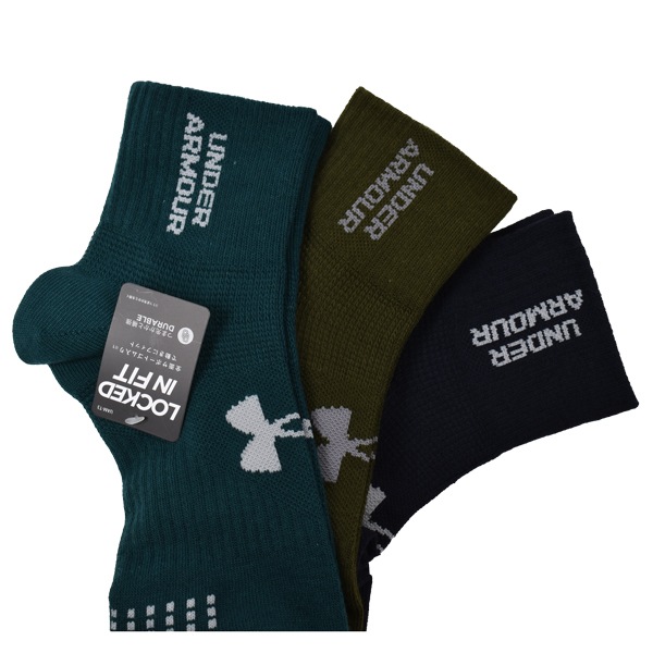 UNDER ARMOUR ������������ޡ� ���� ���å��� ��� �»� 3­�� ���硼�ȥ��å��� �ͥ��ӡ� ������ ���꡼�� 3P 24-26cm 26-28cm ���ݥ���� ���� ���λ��Ԥ�