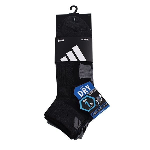 �»� ���å��� ���ǥ����� 3­�� �ۿ�®�� �磻�ɥҡ��� DRY ��Ŭ �Ĥ��褫�����䶯 24-26cm 26-28cm ��Υȡ��� ����ץ� �� ���졼 adidas ��� ���硼�Ⱦ� ����