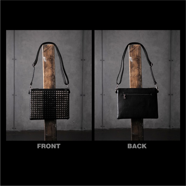 BLACK JACKALL CROWN ����å��Хå� 2WAY �ե����ʡ� �ե������쥶��  �� �Хå� �٥�� �����å� �ԥ�ߥå�