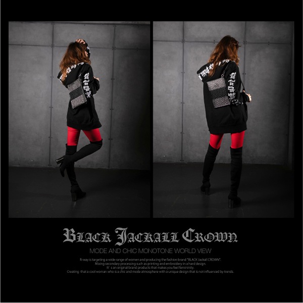 BLACK JACKALL CROWN ����å��Хå� 2WAY �ե����ʡ� �ե������쥶��  �� �Хå� �٥�� �����å� �ԥ�ߥå�