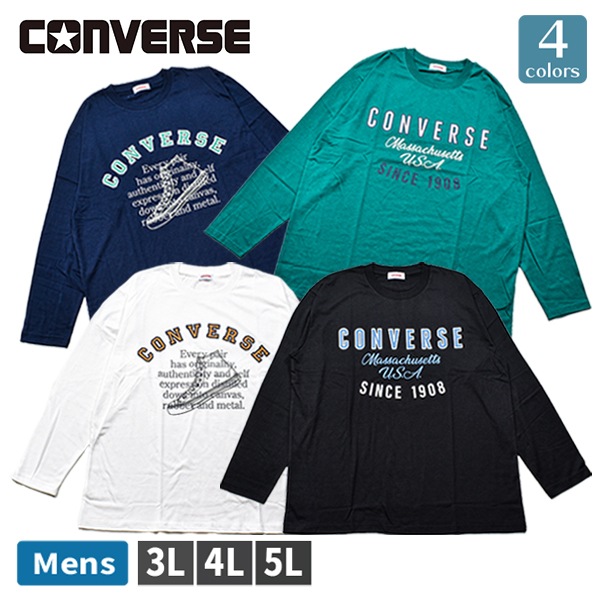 礭 T Ĺµ T CONVERSE С  » ȥåץ 롼ͥå ݼ  ץ ֥ ᥫ  ץ쥼 ե 3L 4L 5L