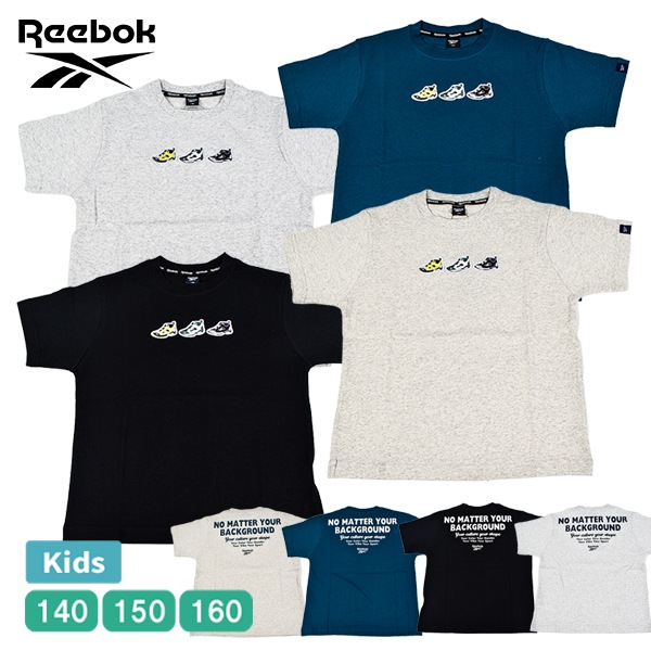 Reebok �꡼�ܥå� Ⱦµ T����� ���å� �ɽ� ���� �ץ��� ����˥� �Ҥɤ� �˻� ���� �ˤλ� ���λ� �ܡ����� �����륺 �Ի� ���� ���ݡ��� 140 150 160 ��1���ޤǥ᡼���زġ�