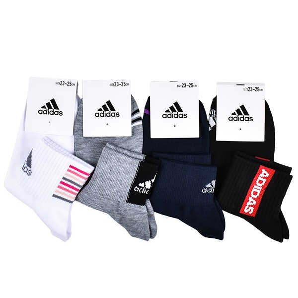 �ؿ� ��ǥ����� ���ǥ����� adidas ���硼�Ⱦ� ���� ���å��� 4­���å� ʡ�� �ϥåԡ��Хå� 23-25cm 4­�� 1���ޤǥ᡼���ز�