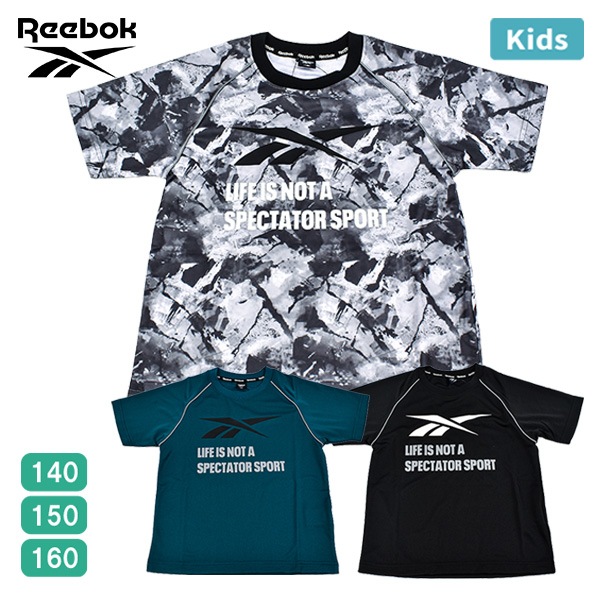 Reebok �꡼�ܥå� Ⱦµ T����� ��å��� ���å� ���� �饤�� ����˥� �Ҥɤ� �ˤλ� ���λ� �Ի� ���� ���ݡ��� ���� 140 150 160 ��1���ޤǥ᡼���زġ�