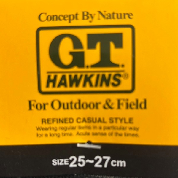 G.T.HAWKINS GT�ۡ����� ���� GUNZE ���� ���å��� ��� �»� 3­��  ���Ͼý� �۴�®�� 25-27cm GHT041