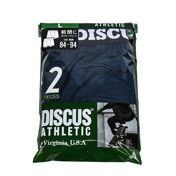 DISCUS 2P ���Ĥ� �ܥ������֥꡼�� ��� ȩ�� ���� �ѥ�� �ǥ������� M L LL 2���� 1�Ĥޤǥ᡼���ز�