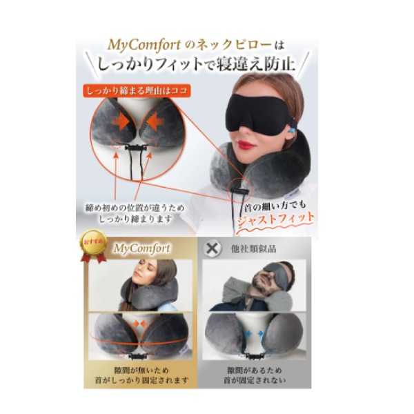 TEMPUR ネックピローとアイマスク2個 の3点セット TEMPUR ネックピローとアイマスク2個 の3点セット