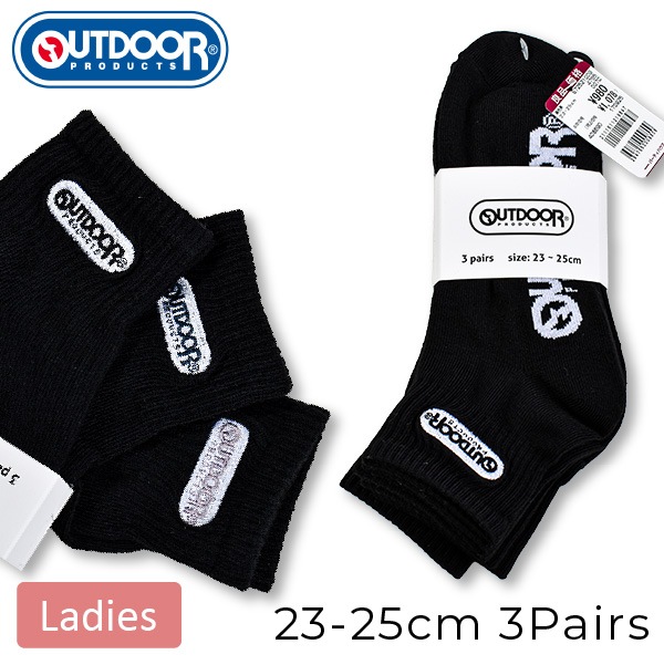 OUTDOOR(�����ȥɥ��ץ�������) ���� ��ǥ����� 2���ޤǥ᡼���ز� 3­�� ���ˡ��������å��� ���硼�� �� 3P 23 24 25 23-25cm �ɽ�
