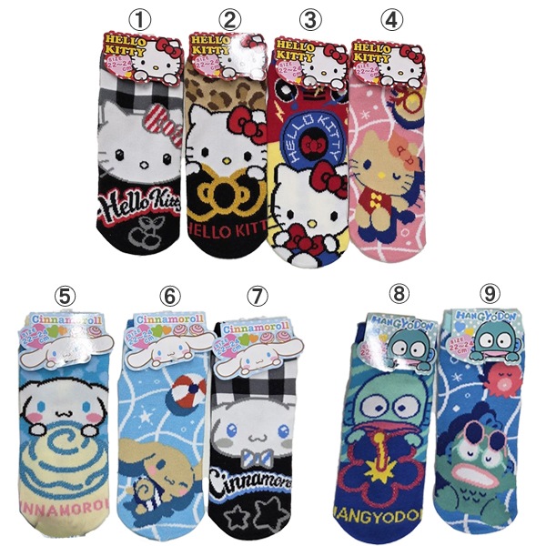 [����饤�����SALE] ����ꥪ sanrio ��ǥ����� �ؿ� ���� 1P ���å��� 22-24cm ���ƥ� ���ʥ�� �ϥ󥮥�ɥ� ��3���ޤǥ᡼���زġ� ����饽�å��� �ϥ������ƥ� ���ʥ������