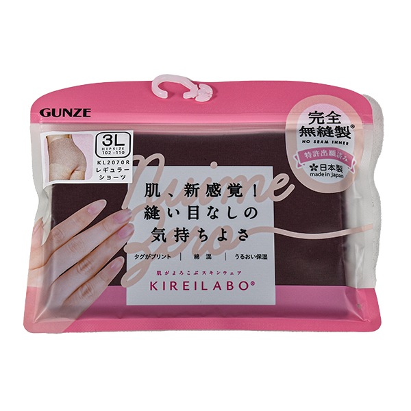 [GUNZE�ե���]��GUNZE KIREILABO ���� ���쥤��� ���硼�� �ؿ� ��ǥ����� ȩ�� ����ʡ� ������ ����̵˥�� 3L �ʺ� �ݼ� KL2070R ��3���ޤǥ᡼���زġ�