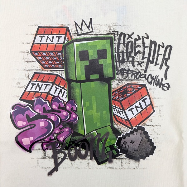 ���å� �ޥ��󥯥�ե� Ⱦµ T����� �ޥ����� MINECRAFT Minecraft �Ҷ� �ȥåץ� 110-160cm ��100�� �ܡ����� �ˤλ� �˻� ������ ��1���ޤǥ᡼���زġ�