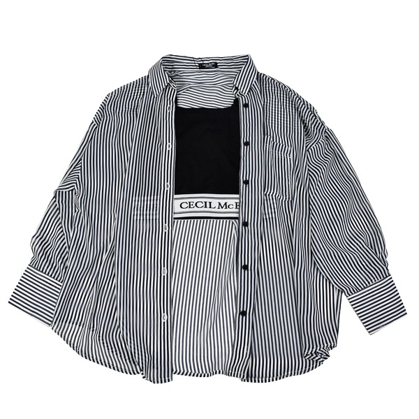 ������ޥ��ӡ� CECILMcBEE ��ǥ����� �ȥåץ� ���󥵥�֥� ����������� ����ʡ� ���å� ����� �֥饦�� Ĺµ ���ȥ饤�� 345330-500 ��1���ޤǥ᡼���زġ�