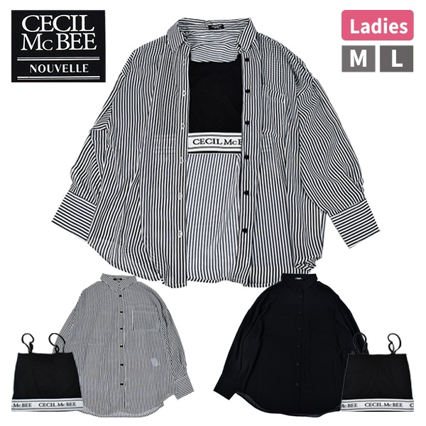 ������ޥ��ӡ� CECILMcBEE ��ǥ����� �ȥåץ� ���󥵥�֥� ����������� ����ʡ� ���å� ����� �֥饦�� Ĺµ ���ȥ饤�� 345330-500 ��1���ޤǥ᡼���زġ�