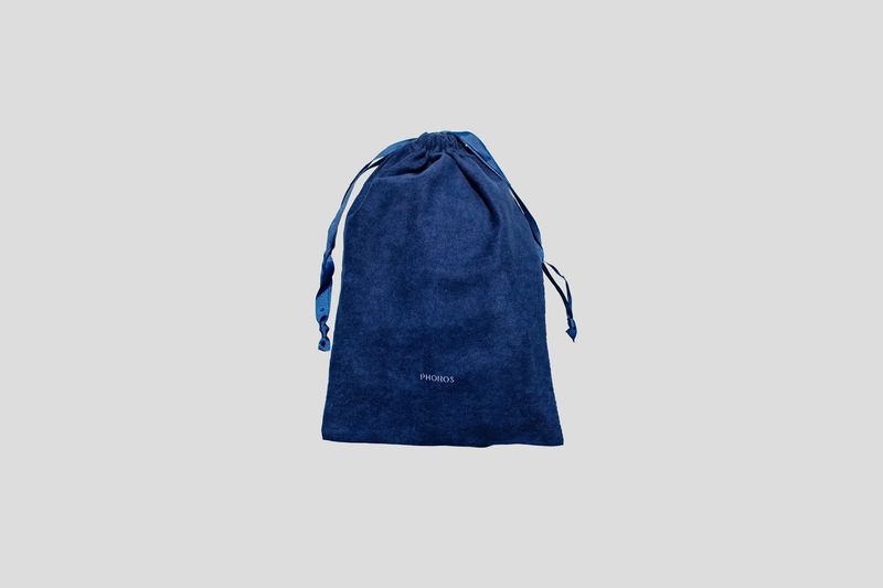 ベロア巾着（ネイビー）