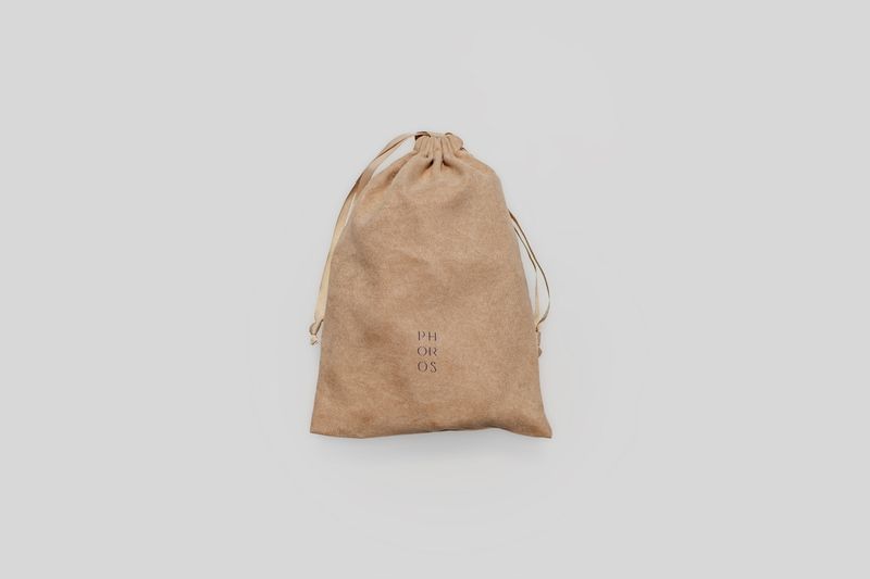 ベロア巾着(ベージュ)