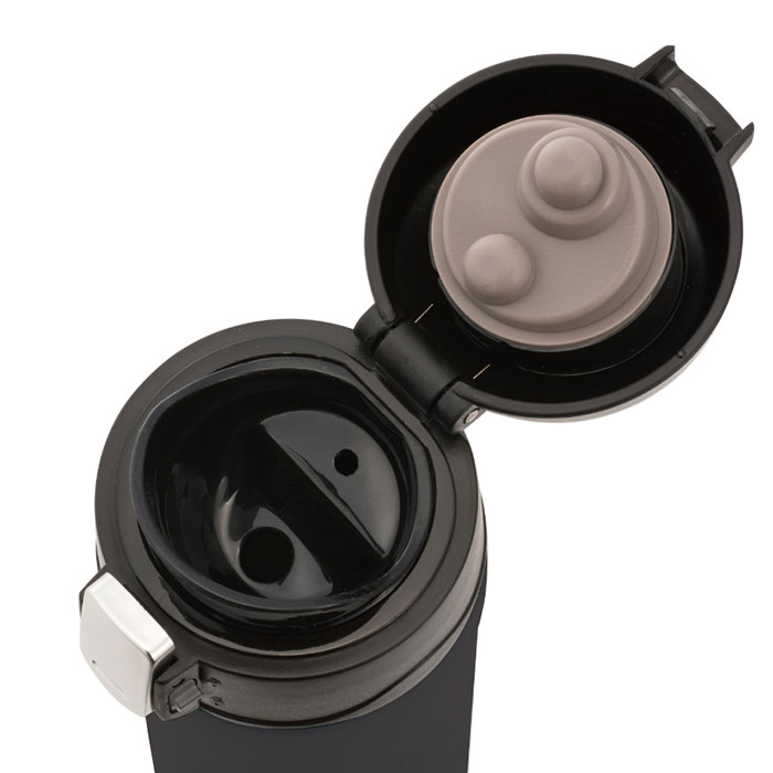 ピアノライン ワンプッシュ真空ステンレスボトル（ト音記号