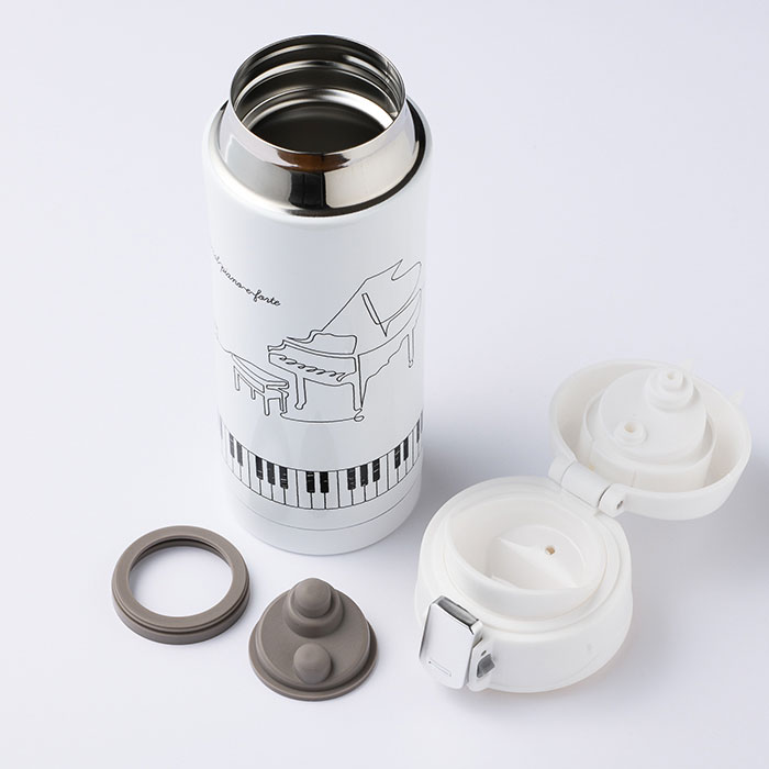 ピアノライン ワンプッシュ真空ステンレスボトル 340ml（レガート