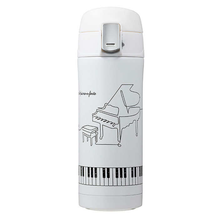 ★ミルPIANO出品★ ピアノライン ワンプッシュ真空ステンレスボトル 340ml