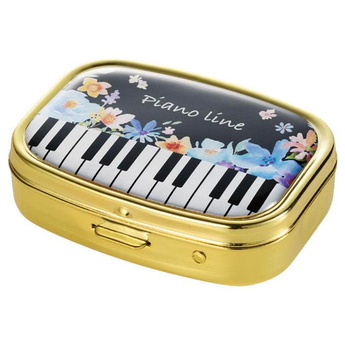 ピアノライン ミラー付きアクセサリーケース（フラワー）｜ピアノ