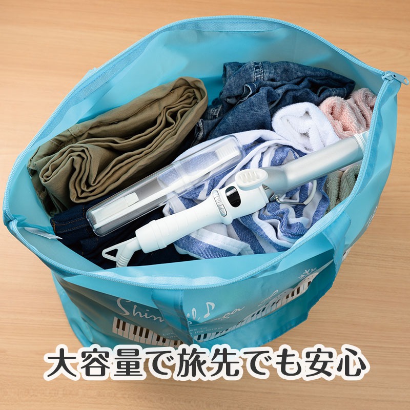 トリル♪シマエナガ トラベルバッグにもなるエコバッグ｜ピアノライン