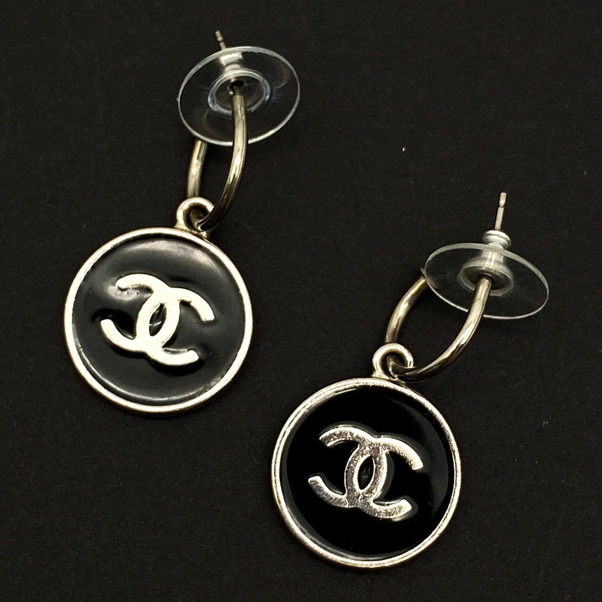 シャネル ココマーク ピアス 05V 黒 シルバー 楽天市場】CHANEL シャネル Coco Mark Earrings ココマーク