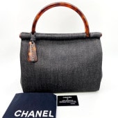 CHANEL シャネル ハンドバッグ デニム べっ甲 ココマーク 8475 CHANEL シャネル ハンドバッグ デニム べっ甲 ココマーク 管理