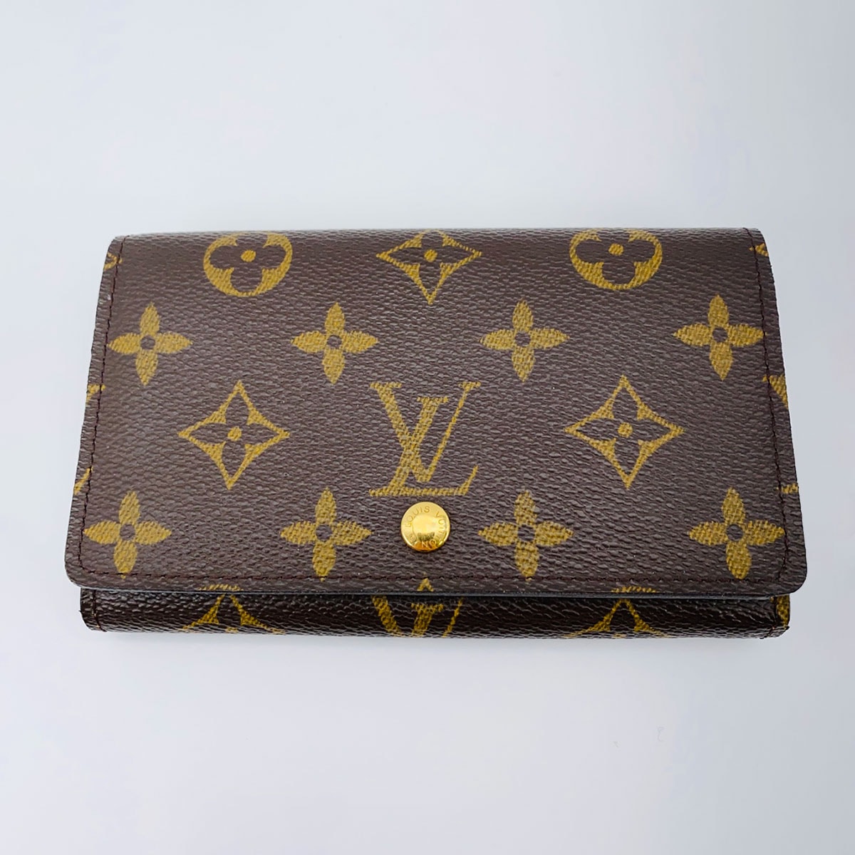 激美品 ルイヴィトン モノグラム ポルトモネビエ トレゾール 二つ折り財布 LOUIS VUITTON ルイ ヴィトン モノグラム ポルトモネ ビエ