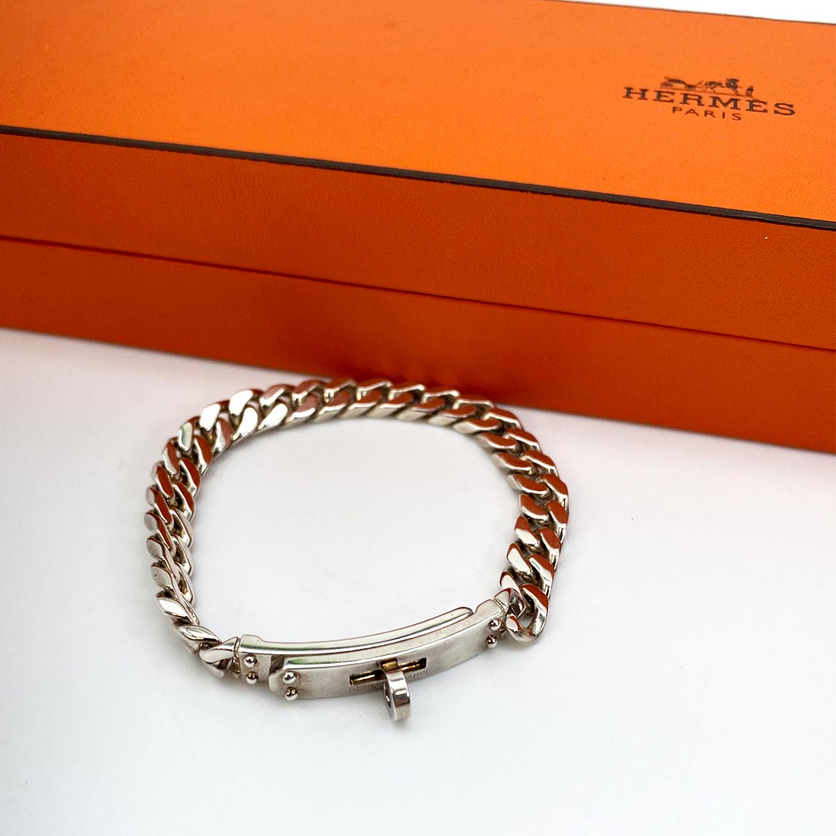 HERMES エルメス ケリーグルメット TPM ブレスレット SHサイズ AG925