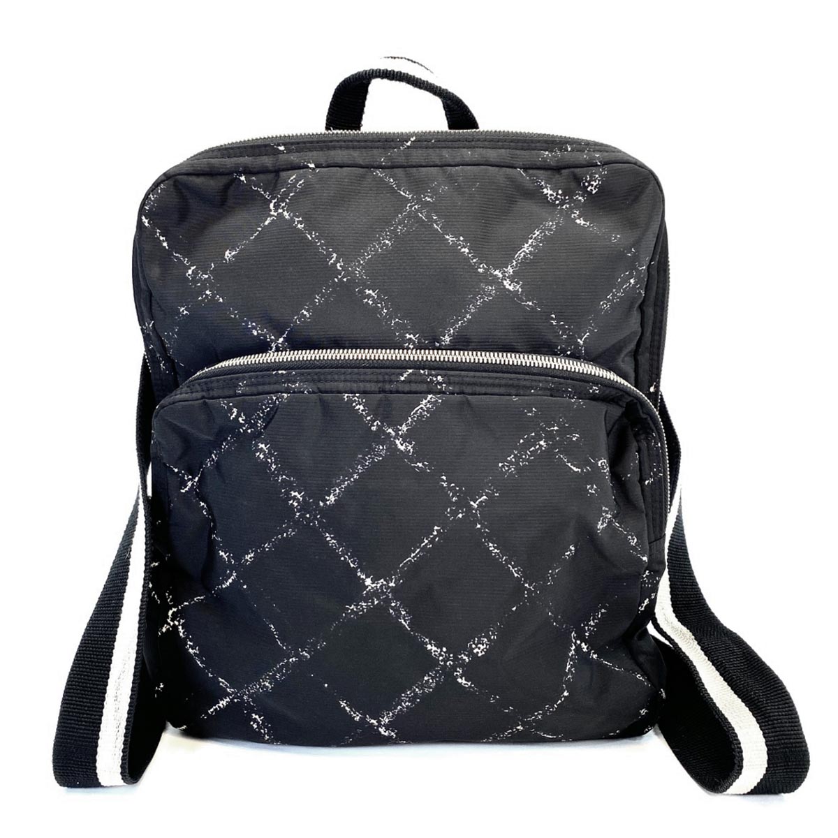 CHANEL リュック・バックパック トラベルライン ナイロン ブラック CHANEL シャネル 旧トラベルライン ショルダーバッグ 斜め掛け