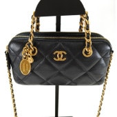 CHANEL ͥ ޥȥå 2Way 󥷥 ϥɥХå ޡ ӥ AP3495 ֥å ֹ桧10119