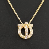 �ե��饬�� FERRAGAMO �ͥå��쥹 ��������� ���ꥹ���� �ѥ��� �ڥ����� ������� �����ֹ桧10270