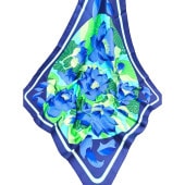 HERMES ����᥹ FLEURS DE LOTUS ����90 ���륯 �������� ϡ�β� �֥롼 �����ֹ桧10276