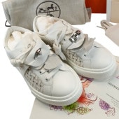 HERMES ����᥹ �ǥ� ���ˡ����� ������37.5 ��24cm �ۥ磻�� ̤���� �����ֹ桧10380