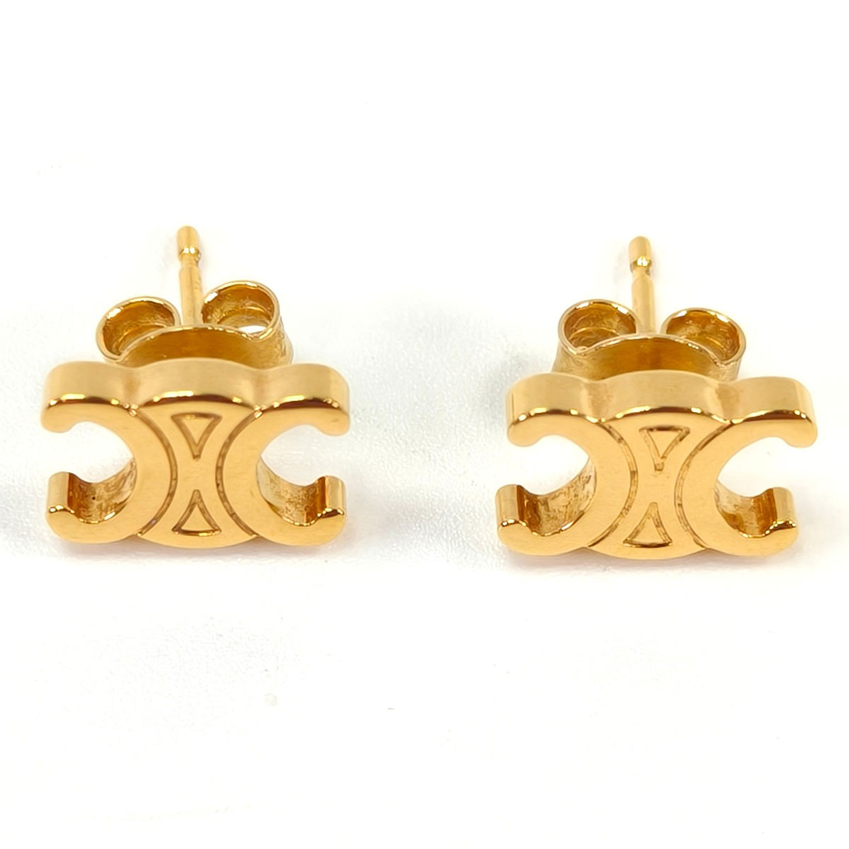 CELINE セリーヌ トリオンフ ピアス ゴールド 管理番号：10443