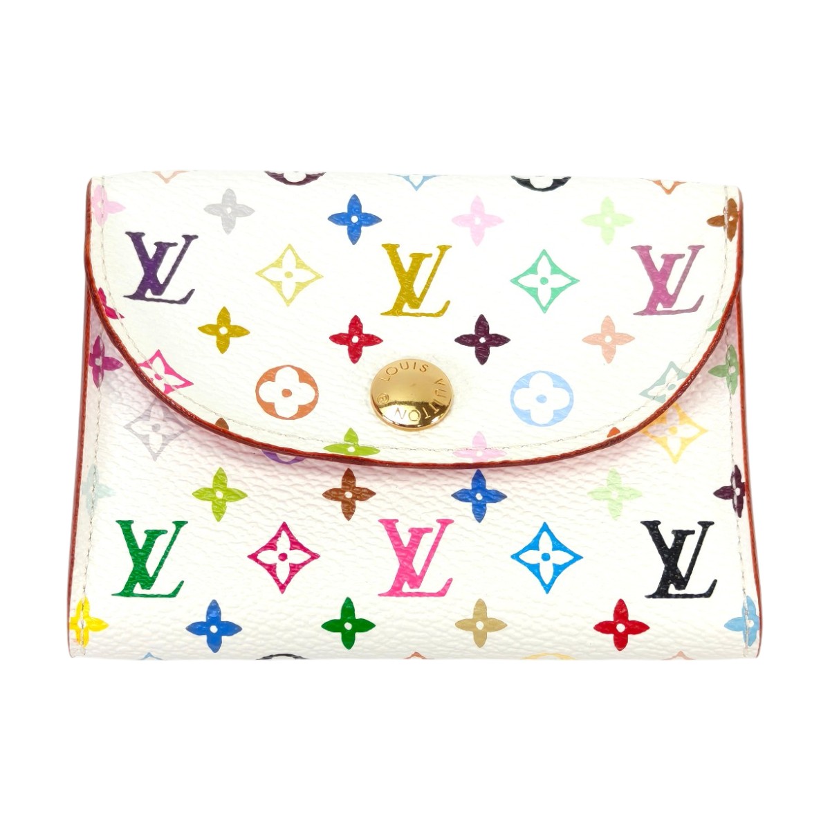 【微美品】LOUIS VUITTON　マルチカラー　名刺入れ　アンヴェロップ LOUIS VUITTON ルイ ヴィトン モノグラム マルチカラー アンヴェロップ
