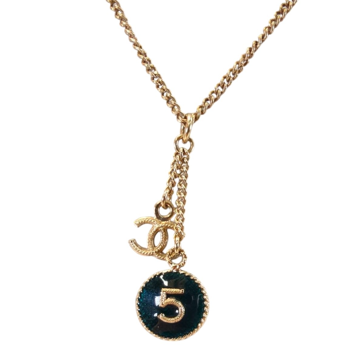 シャネル CHANEL ココマーク ペンダント ネックレス 3626 GP ゴールド 