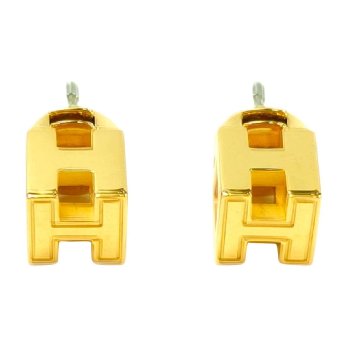 HERMES エルメス カージュドアッシュ Hキューブ ピアス ゴールド HERMES エルメス カージュドアッシュ Hキューブ ピアス ゴールド 管理