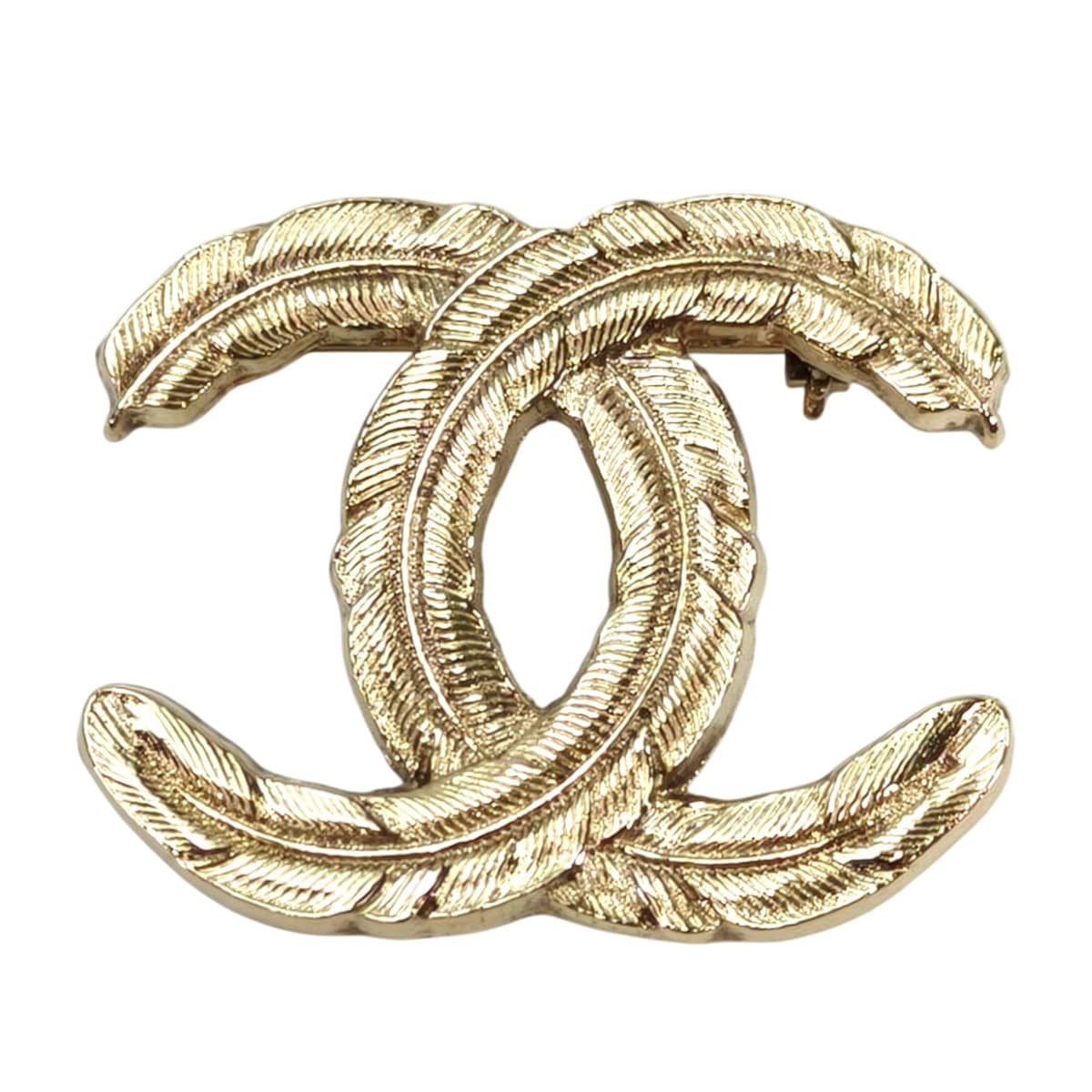 CHANEL シャネル ココマーク 羽 ブローチ ゴールド 管理番号：10499