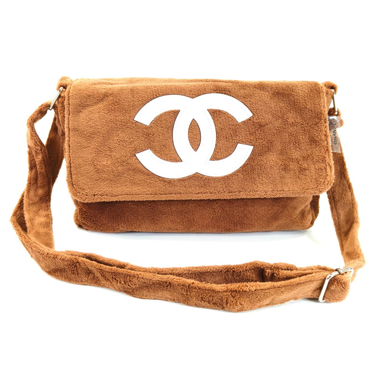 CHANEL シャネル ノベルティ ショルダーバッグ パイル ブラウン 管理