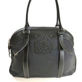 LOEWE ������ ���ʥ���� �ʥ����� �쥶�� �ȡ��ȥХå� �֥�å� �����ֹ桧10550