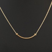 TIFFANY��CO. �ƥ��ե��ˡ� T���ޥ��� �ͥå��쥹 ���⡼�� K18 ������� �����ֹ桧10555