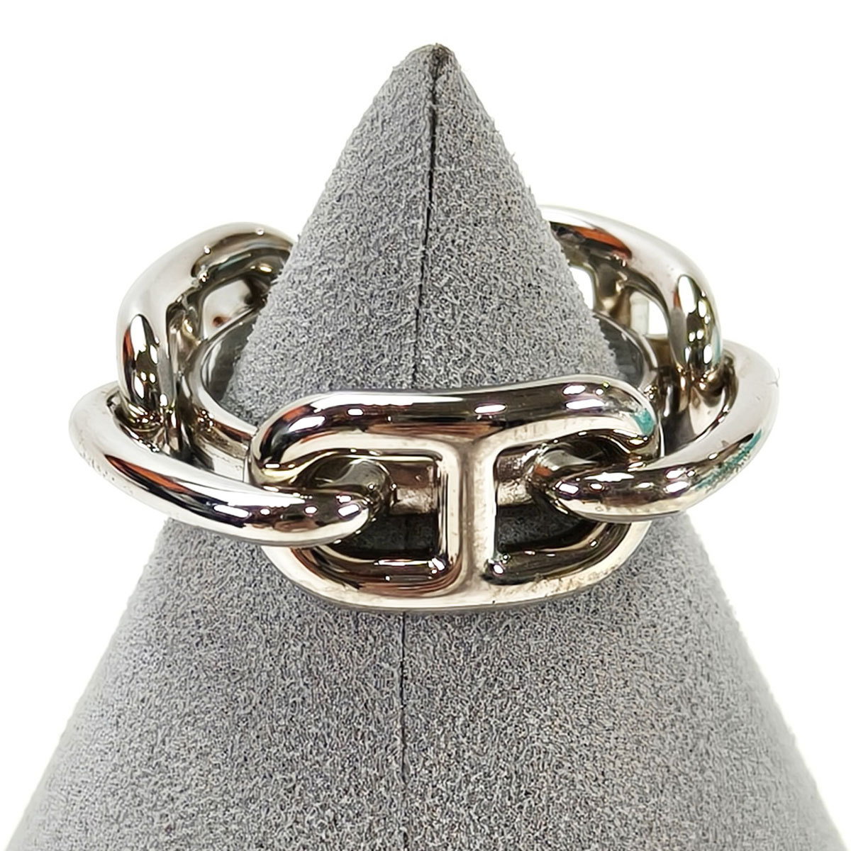 HERMES エルメス シェーヌダンクル ルガデ スカーフリング シルバー