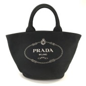 ♡ふわりん♡　PRADA プラダカナパ ブラックS トートバッグ 342781020050-1.jpg