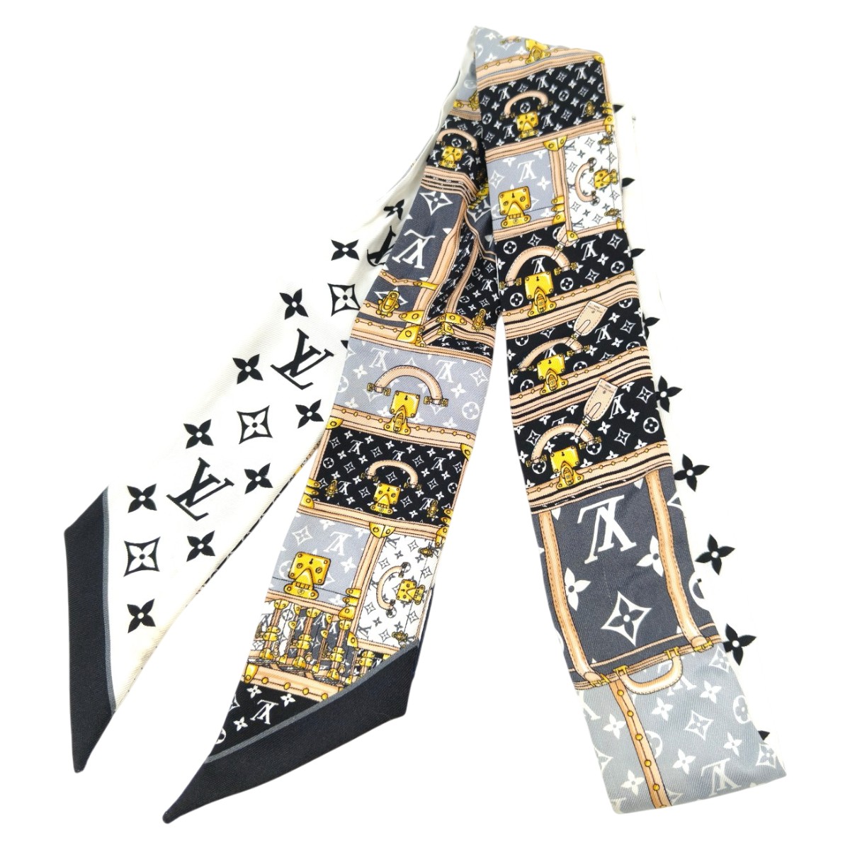 美品 ルイ ヴィトン LOUIS VUITTON バンドーBB スカーフ訳あり. LOUIS VUITTON ルイヴィトン バンドー BB レッツゴー シルク スカーフ