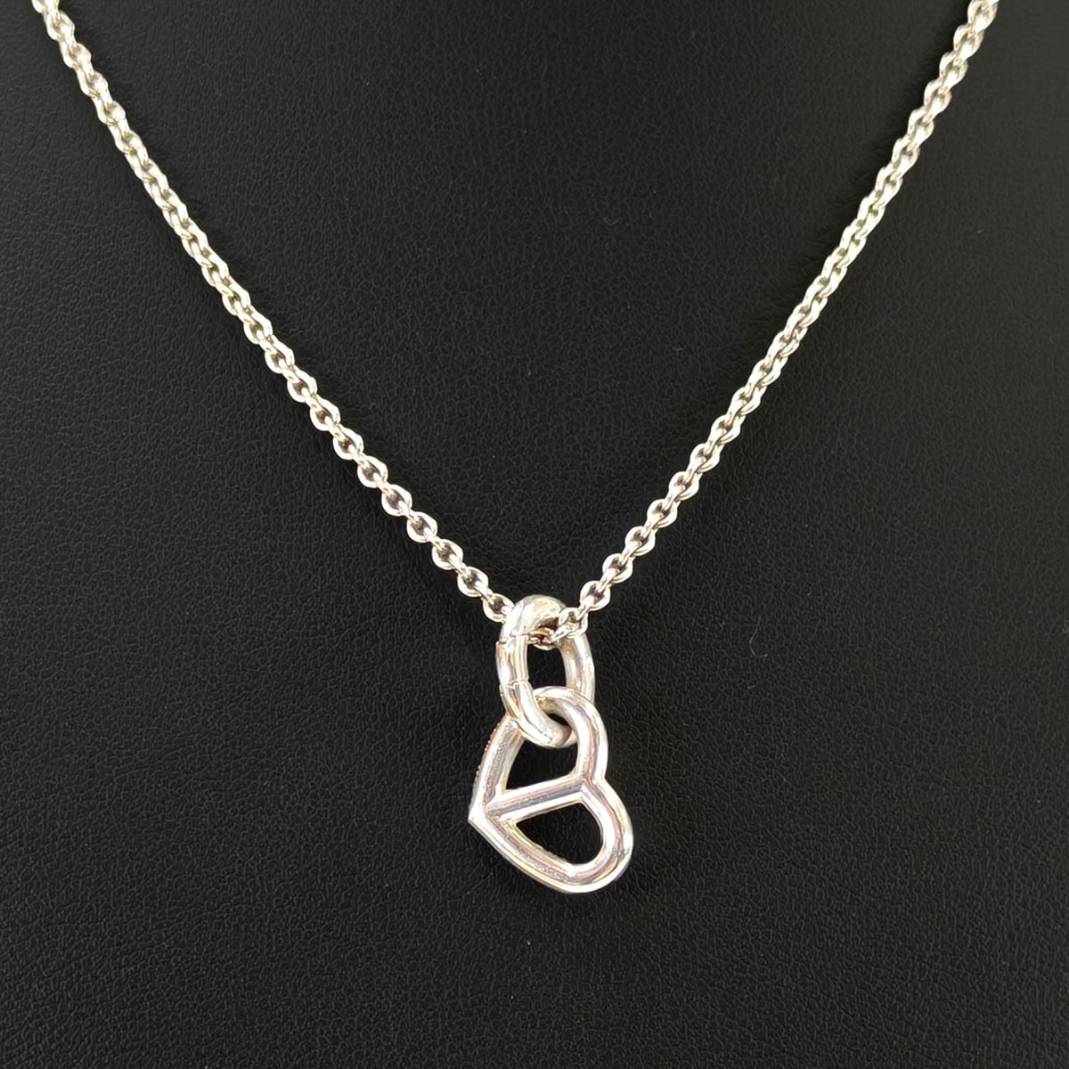 【ひー】シェーヌダンクル ハート ネックレス　アミュレット　HERMES HERMES エルメス シェーヌダンクル アミュレット ハート ネックレス