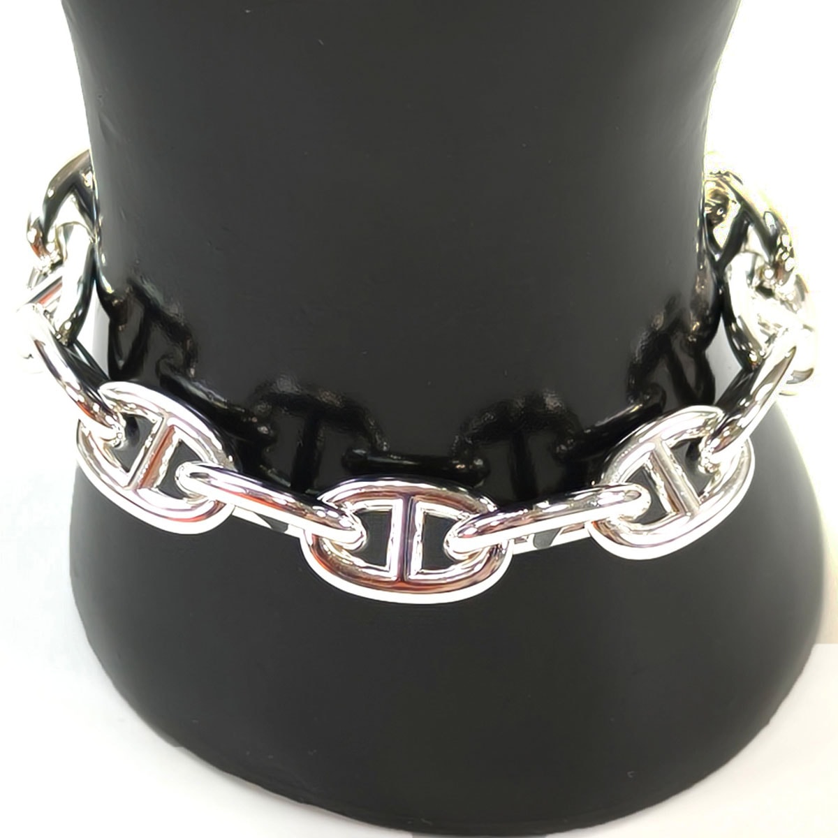 【期間限定値下げ中】美品　HERMES   エルメス バレッタ シェーヌダンクル org.jpg