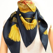 HERMES ����᥹ ����90 Poste et Cavalerie �����٥������ ���륯 �������� �֥�å� �����ֹ桧10656