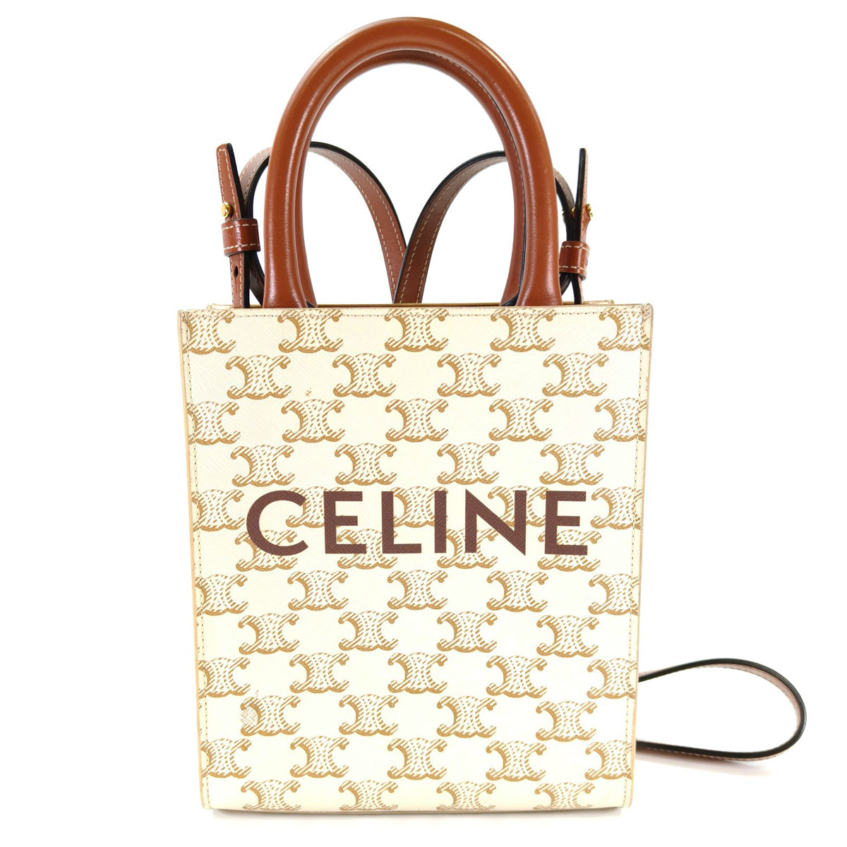 セリーヌCELINEバーティカル カバ トリオンフ 2way トートバッグ CELINE（セリーヌ） バーティカルカバ 2WAY トートバッグ トリオンフ