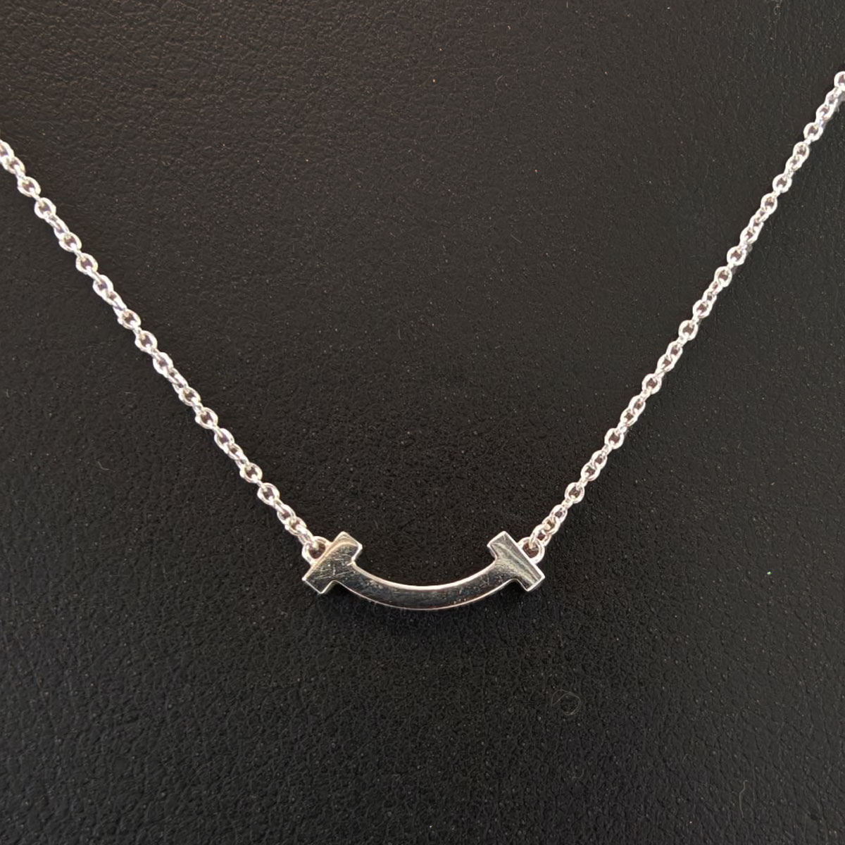 TIFFANY ティファニー Tスマイル ペンダント ミニ ネックレス シルバー